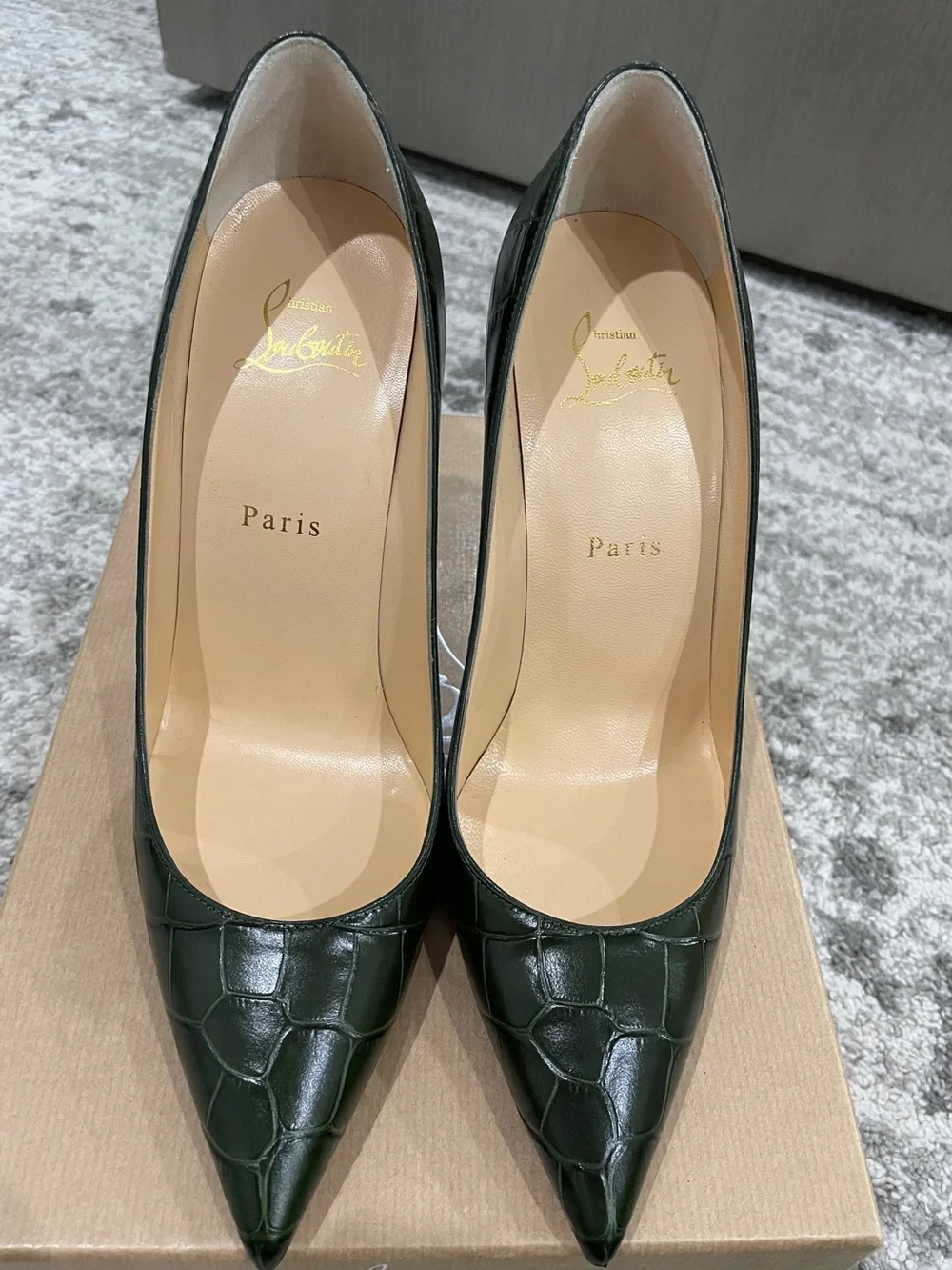 Green Christian Louboutin Kate 100 size 39